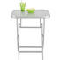 GARTENTISCH Glas, Metall Silberfarben - Silberfarben, Design, Glas/Metall (60/60/70cm) - Ambia Garden