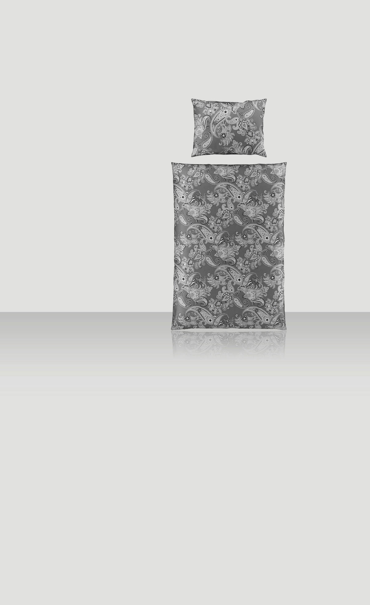 POSTELJINA ADANA 140/200 cm saten antracit  - antracit, Osnovno, tekstil (140/200cm) - Novel