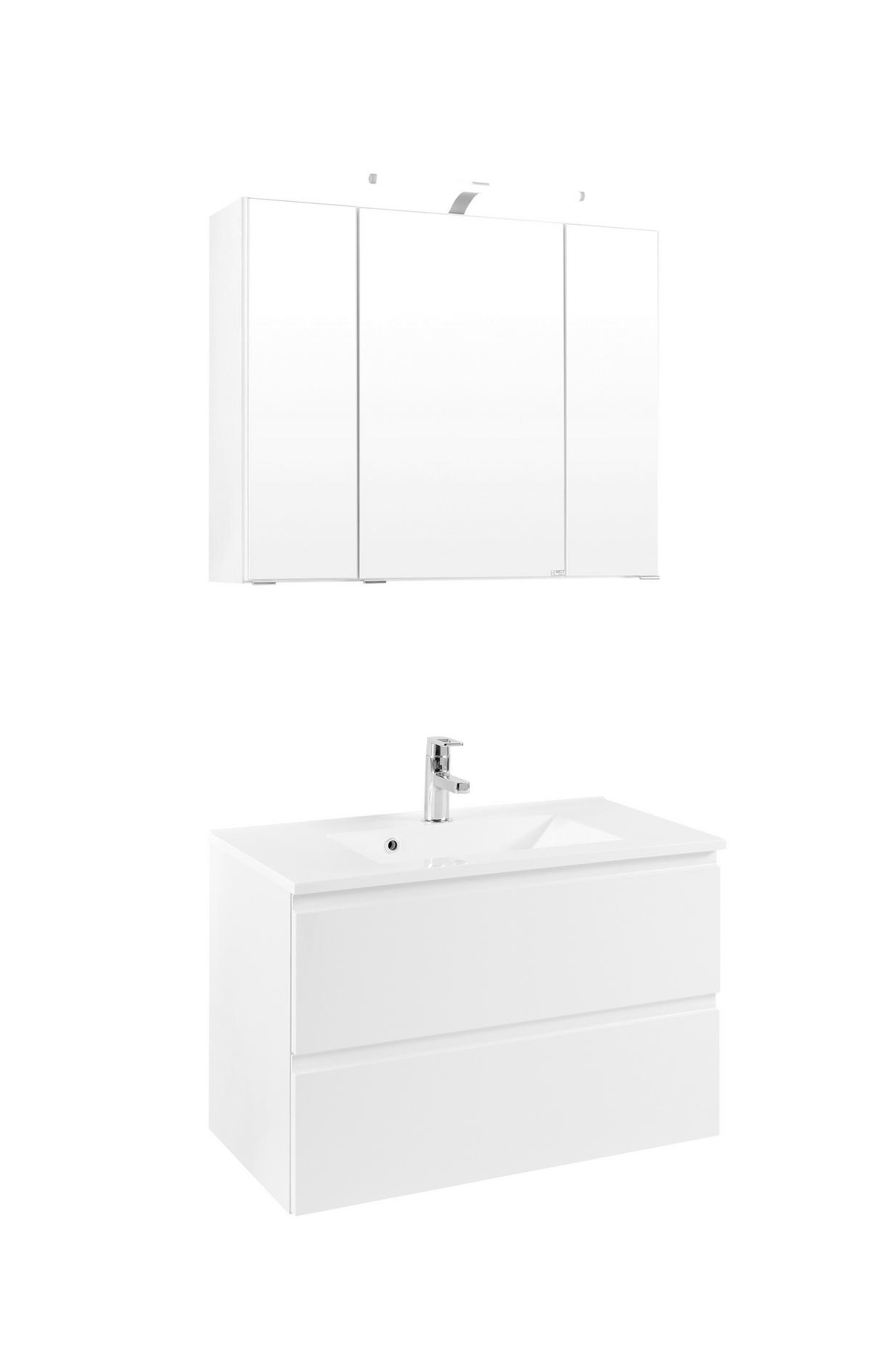 BADEZIMMER  in 80 cm  - Weiß, Design, Holzwerkstoff (80cm) - Held