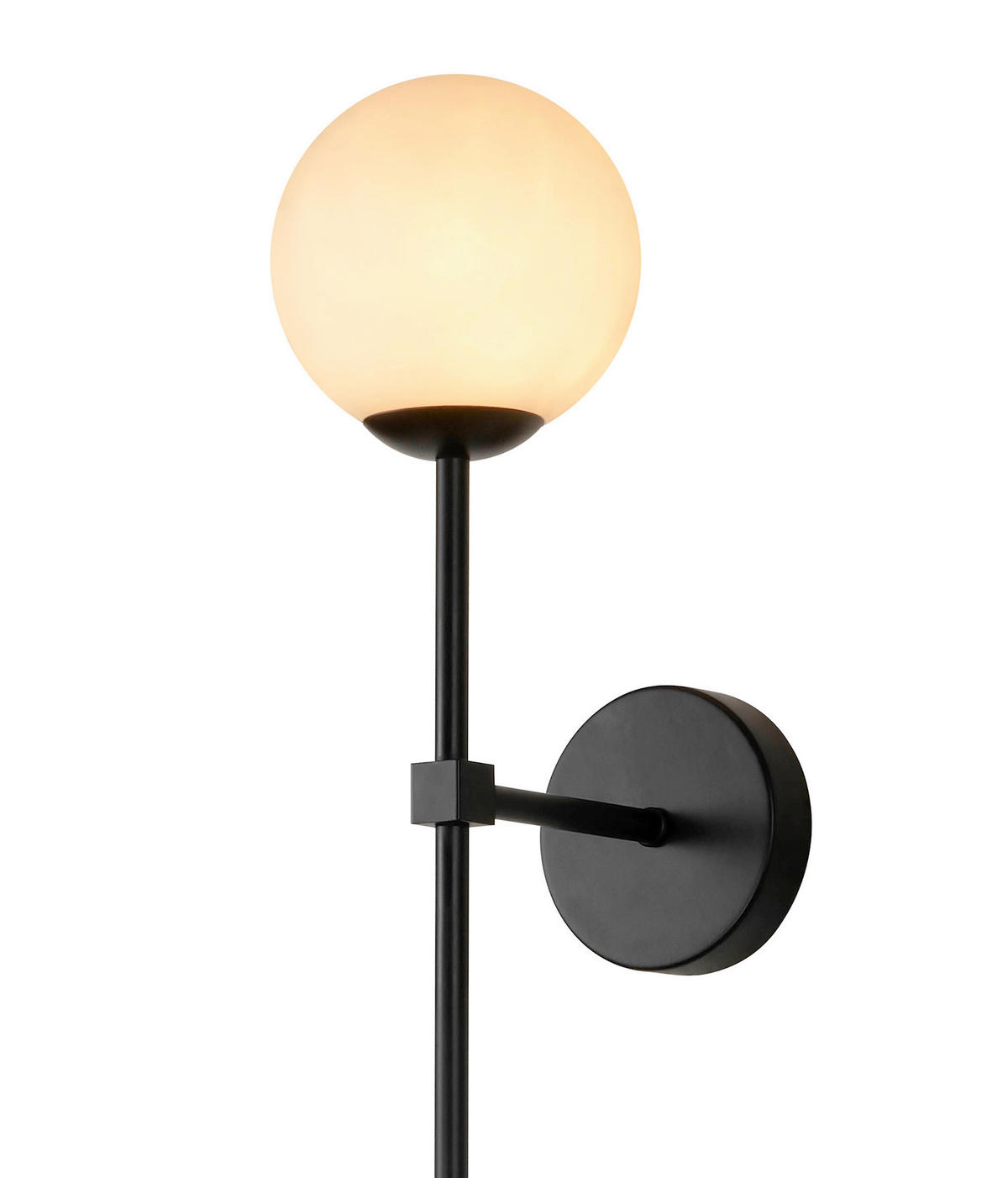 WANDLEUCHTE Piruleta  49/12/20 cm  - Schwarz, Design, Metall (49/12/20cm)