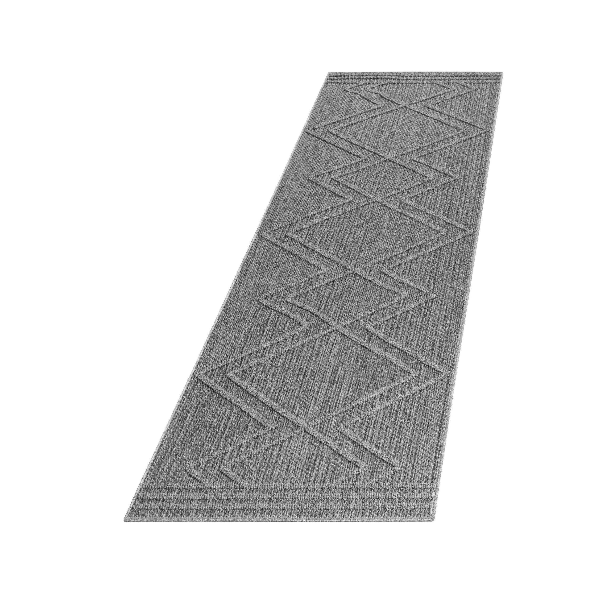 LÄUFER 80/250 cm Patara  - Grau, Design, Textil (80/250cm) - Novel