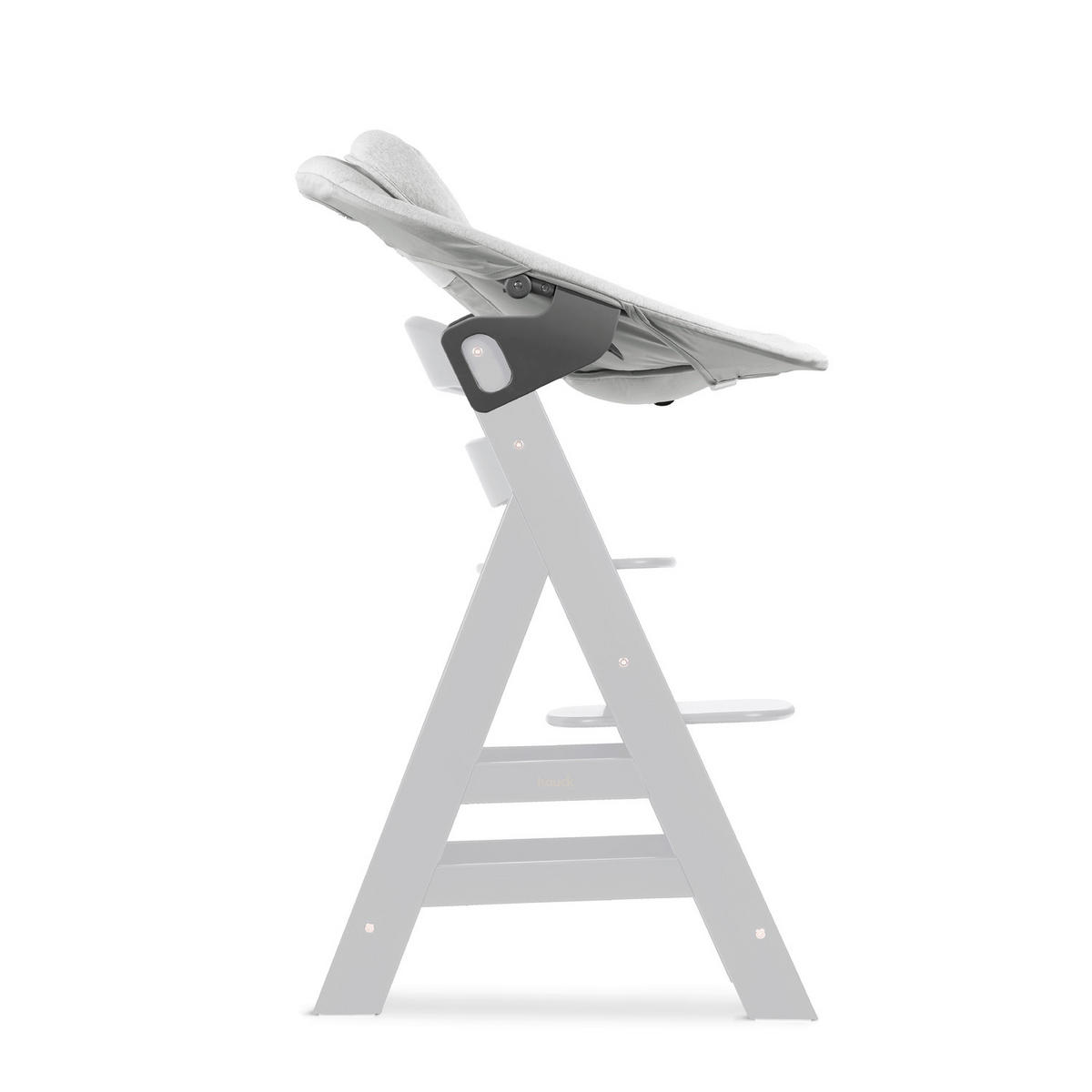 HOCHSTUHLLIEGE Alpha Bouncer Premium  - Hellgrau, Basics, Textil/Metall (66/51/49cm) - Hauck