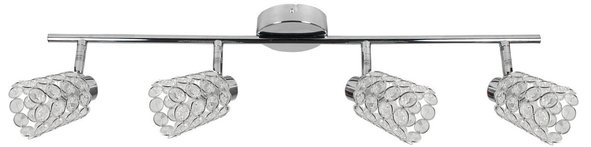STRAHLER York 74/8/17 cm   - Chromfarben/Transparent, KONVENTIONELL, Glas/Metall (74/8/17cm)