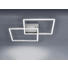 LED-DECKENLEUCHTE - Nickelfarben, Design, Metall (53/53/6,5cm)