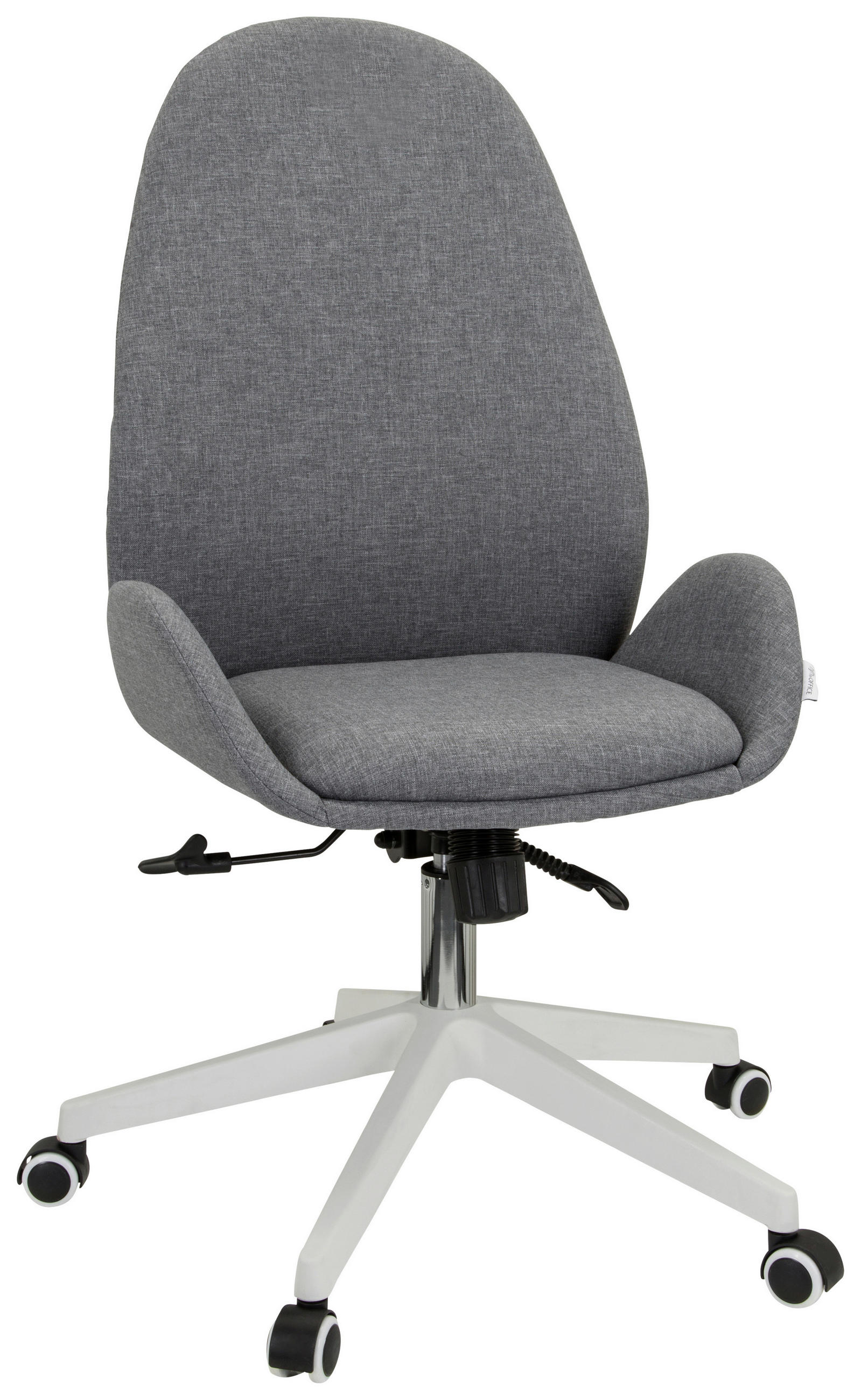DREHSTUHL Grau  - Weiß/Grau, Basics, Kunststoff/Textil (56/104-112/58cm) - MID.YOU