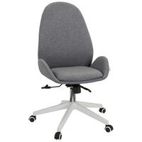 OTOČNÁ ŽIDLE, šedá - šedá/bílá, Basics, textil/plast (56/104-112/58cm) - MID.YOU