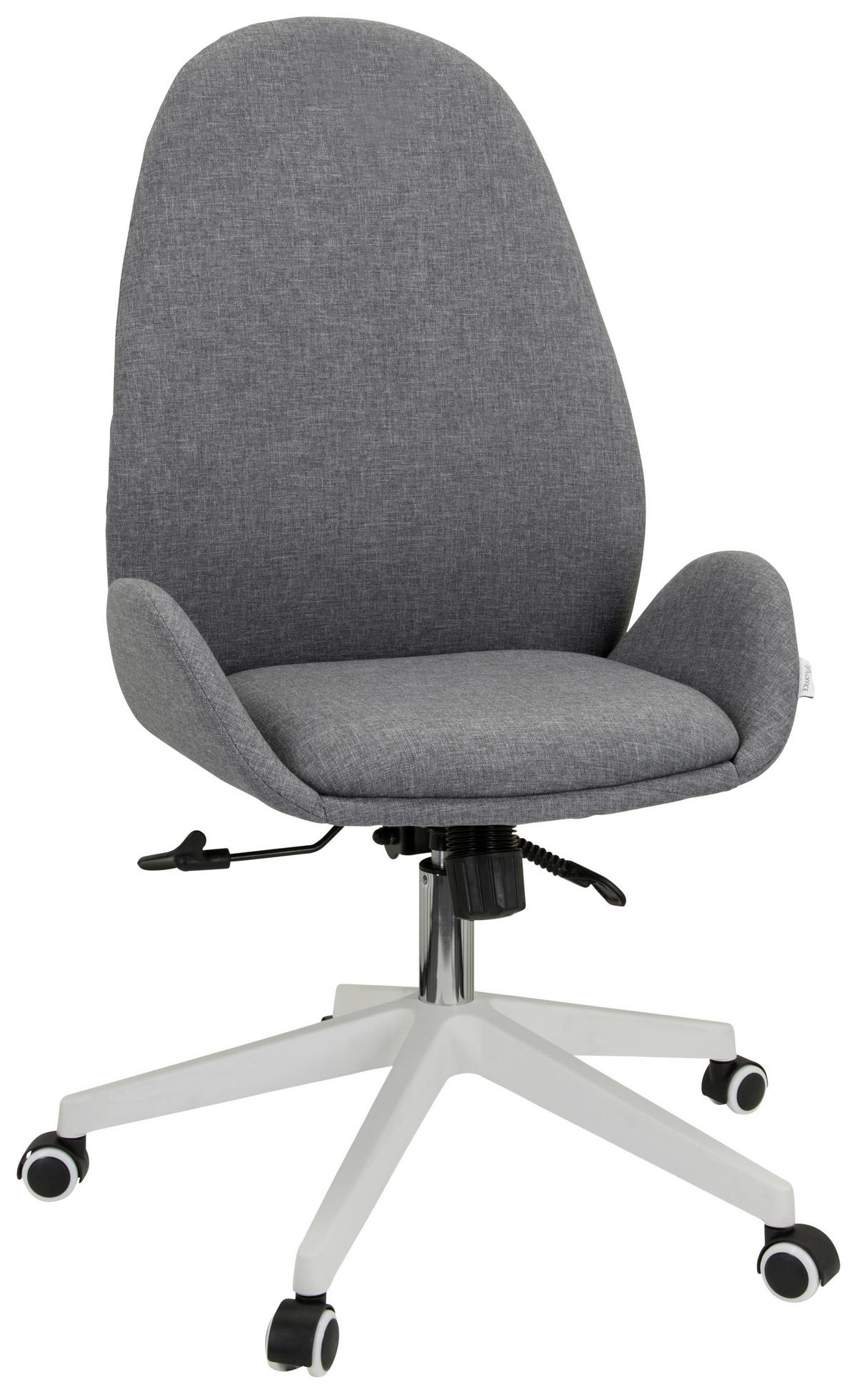 OTOČNÁ ŽIDLE, šedá - šedá/bílá, Basics, textil/plast (56/104-112/58cm) - MID.YOU