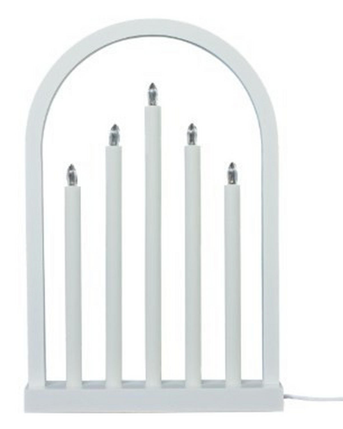ADVENTSLJUSSTAKE  - vit, Klassisk, trä/plast (8/48,5/32cm) - Best Price