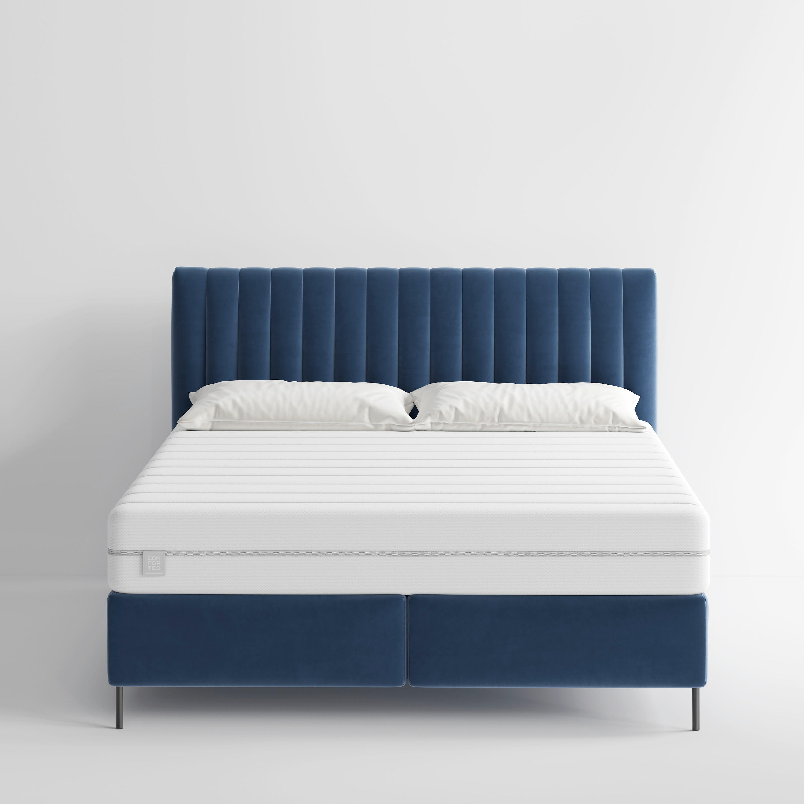 TASCHENFEDERKERNMATRATZE Slow H3/H4 90/220 cm Höhe ca. 18 cm  - Basics, Textil (90/220cm) - Livetastic
