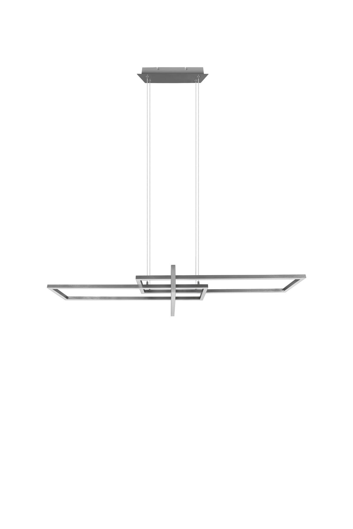 LED-HÄNGELEUCHTE 110/40/150 cm    - Nickelfarben, Design, Metall (110/40/150cm) - Trio Leuchten