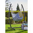 HÄNGESESSEL - Blau/Anthrazit, Design, Textil/Metall (140/185/108cm) - Ambia Garden HÄNGESESSEL - Blau/Anthrazit, Design, Textil/Metall (140/185/108cm) - Ambia Garden