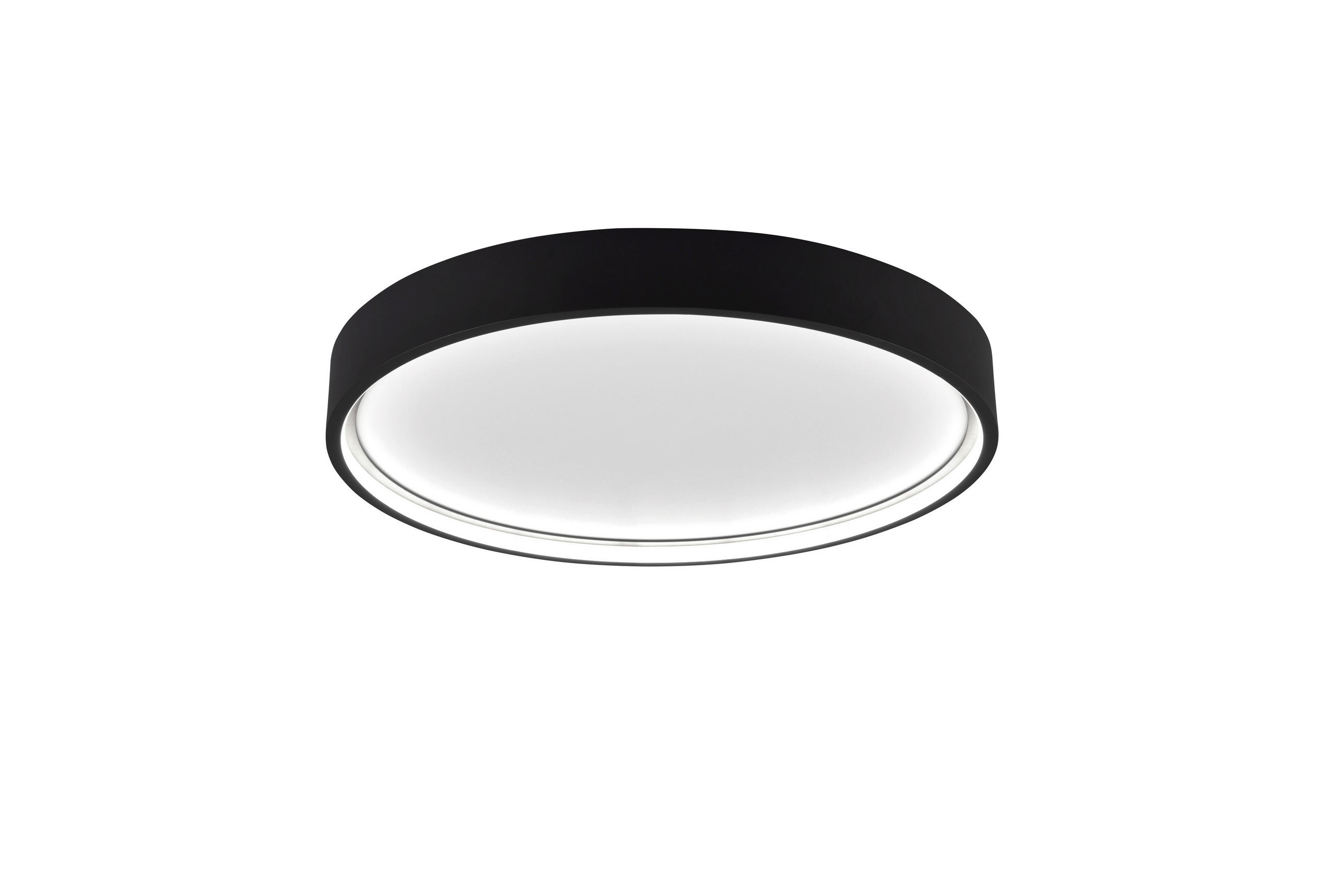 Trio Leuchten Led-Deckenleuchte Doha Schwarz 45x5.5x45 cm