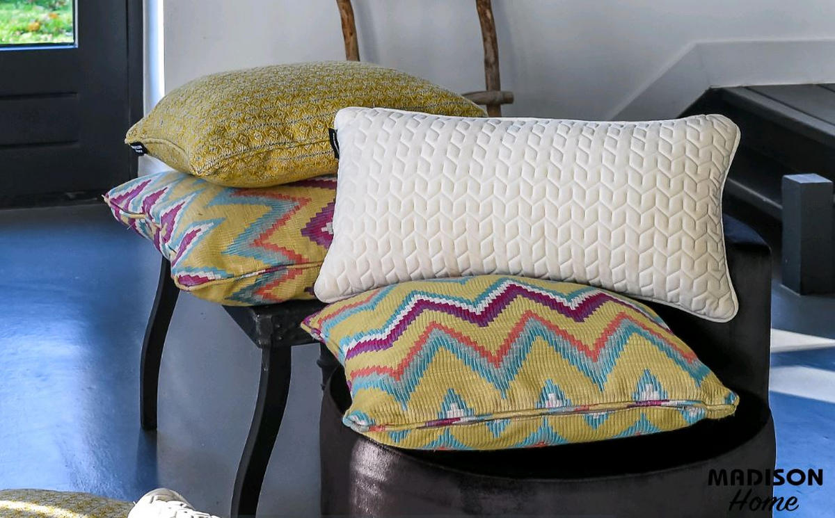 MADISON ZIERKISSEN 42/42 cm  - Gelb, Basics, Textil (42/42cm)