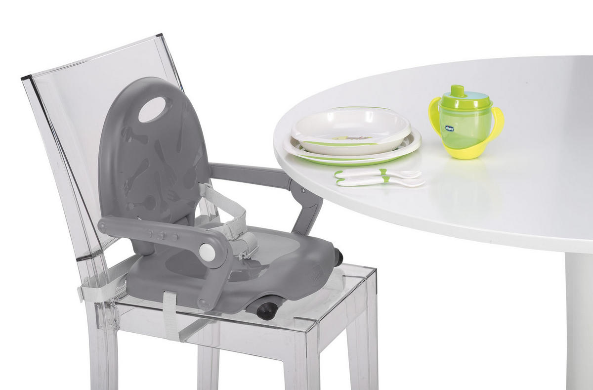 SITZERHÖHUNG POCKET SNACK Grau DARK GREY  - Grau, Basics, Kunststoff (34/49/36cm) - Chicco