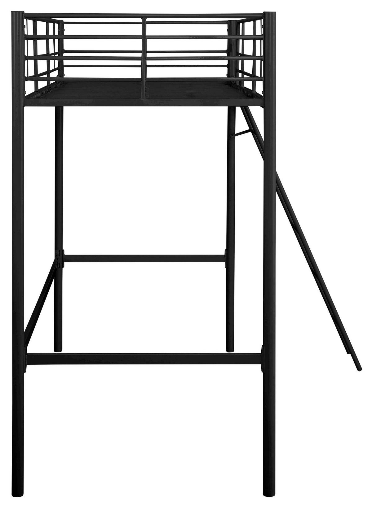 HOCHBETT 90/200 cm  - Schwarz, Design, Metall (90/200cm) - MID.YOU