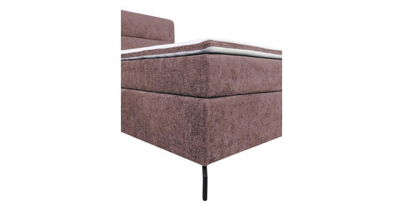 BOXSPRINGBETT 140/200 cm  in Altrosa  - Schwarz/Altrosa, Design, Textil/Metall (140/200cm) - Esposa