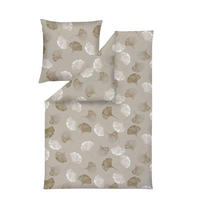 BETTWÄSCHE 2-teilig Atelier Flanell 155/220 cm  - Sandfarben, Design, Textil (155/220cm) - Estella
