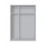 SCHWEBETÜRENSCHRANK 2-türig Weiß - Alufarben/Weiß, KONVENTIONELL, Holzwerkstoff/Metall (150/216/68cm) - Hom`in SCHWEBETÜRENSCHRANK 2-türig Weiß - Alufarben/Weiß, KONVENTIONELL, Holzwerkstoff/Metall (150/216/68cm) - Hom`in
