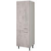 GESCHIRRSCHRANK 60/216,6/58 cm  in Hellgrau  - Edelstahlfarben/Hellgrau, MODERN, Holzwerkstoff/Metall (60/216,6/58cm) - Nobilia