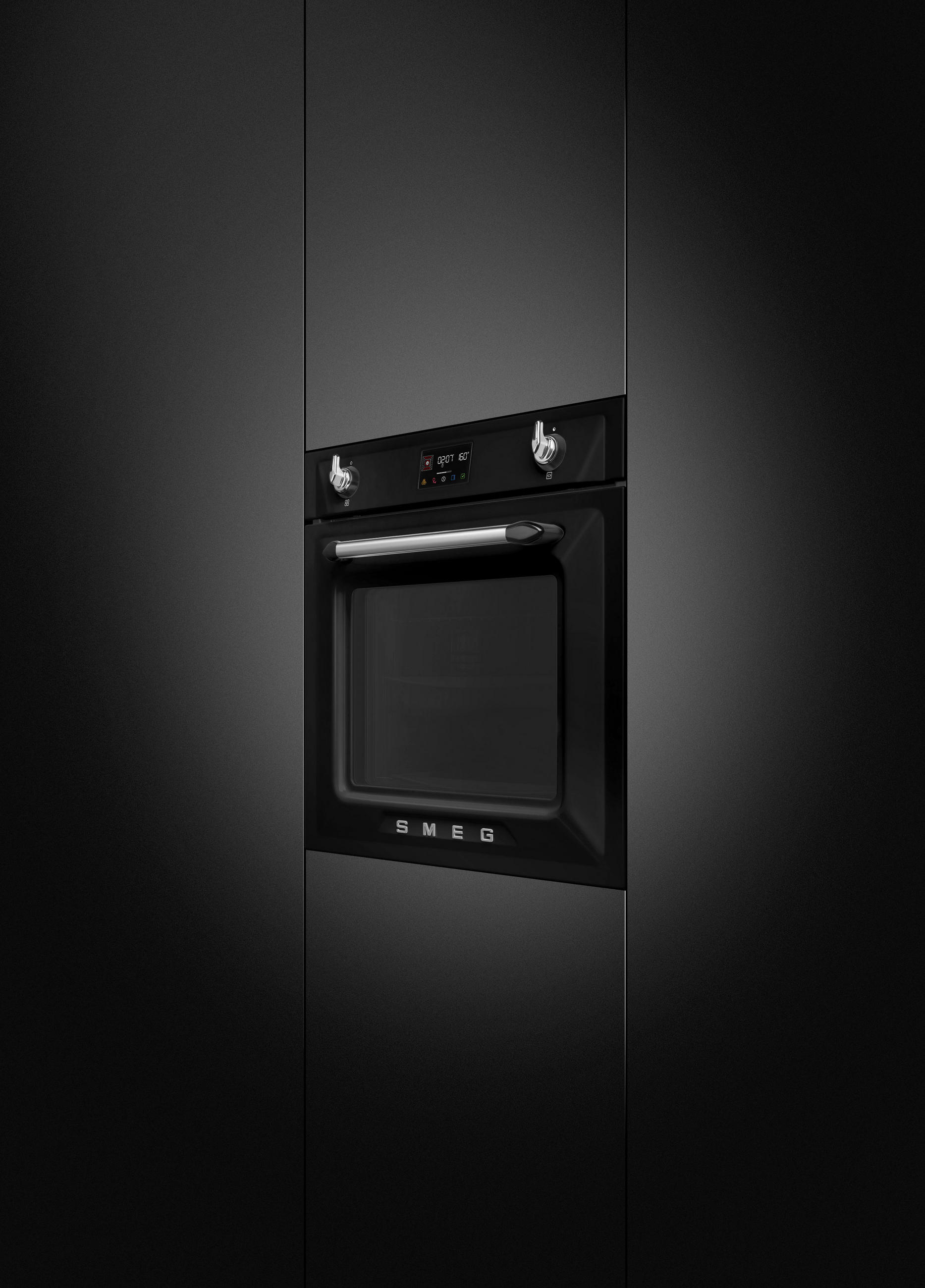 EINBAUBACKOFEN SOP6902S2PN  - Schwarz, Basics, Glas/Metall (59,7/59,2/54,8cm) - SMEG