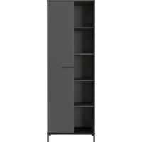 AKTENSCHRANK Graphitfarben  - Graphitfarben, Design, Holzwerkstoff (64/190/34cm) - Germania