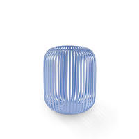 LATERNE - Pastellblau, Basics, Metall (20,5/23cm) - FYNCH-HATTON