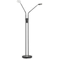 LED-STEHLEUCHTE - Schwarz, Basics, Metall (25/150cm) - Fischer & Honsel