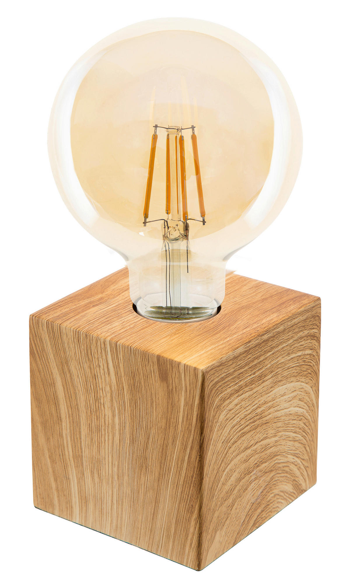 TISCHLEUCHTE 10/10/10 cm   - Eichefarben, Basics, Metall (10/10/10cm) - Novel