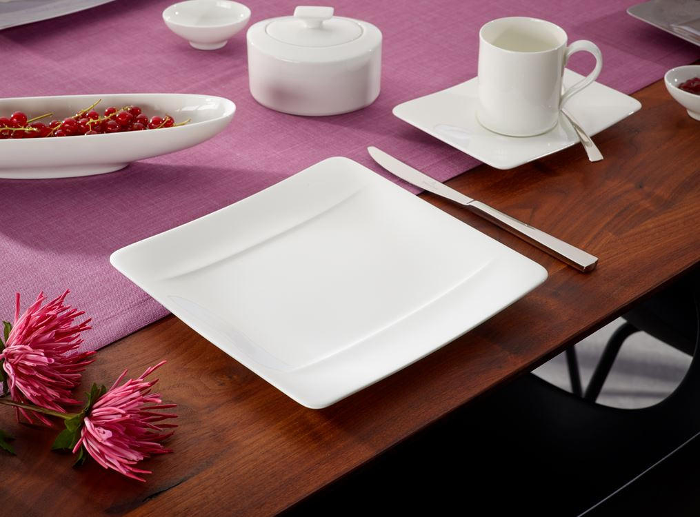 FRÜHSTÜCKSTELLER Weiß 23/23 cm Modern Grace  - Weiß, Basics, Keramik (23/23cm) - Villeroy & Boch