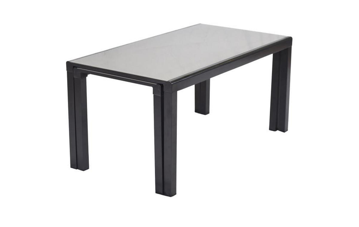 GARTENSET 7-teilig  - Graphitfarben/Grau, MODERN, Glas/Textil - Gardenson