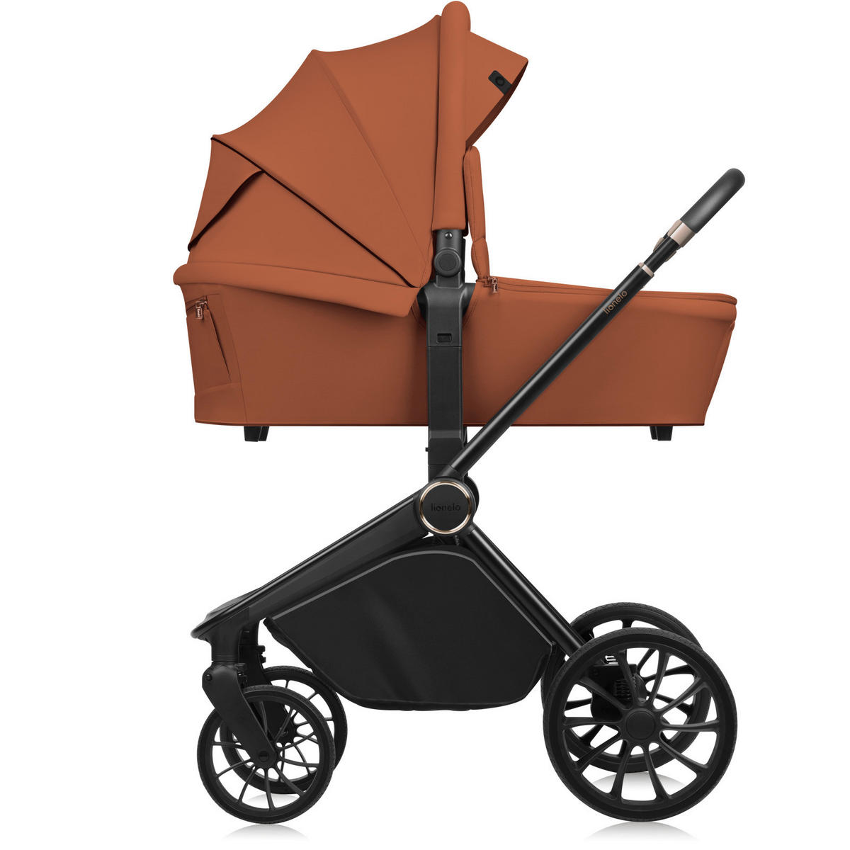 KINDERWAGENSET  Mika Plus 2in1  Brown Rust  - Cognac, Basics (62/62/40cm) - Lionelo