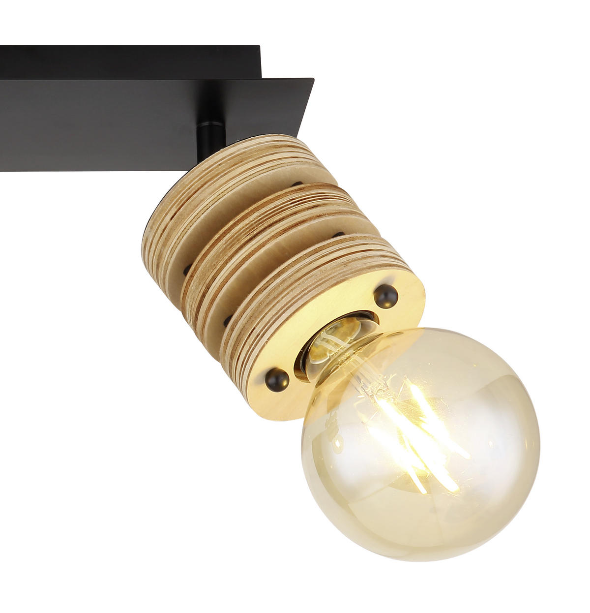 STRAHLER Angeline 31/8,8/17,5 cm   - Schwarz/Braun, KONVENTIONELL, Holzwerkstoff/Metall (31/8,8/17,5cm) - Globo