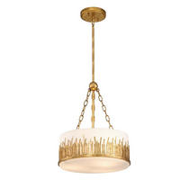 Lampă Suspendată  - auriu, Konventionell, sticlă/metal (90,8/38,1/38,1cm) - Elstead Lighting