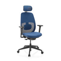 DREHSTUHL Flachgewebe Blau  - Blau/Schwarz, MODERN, Kunststoff/Textil (71/131/66cm) - MID.YOU