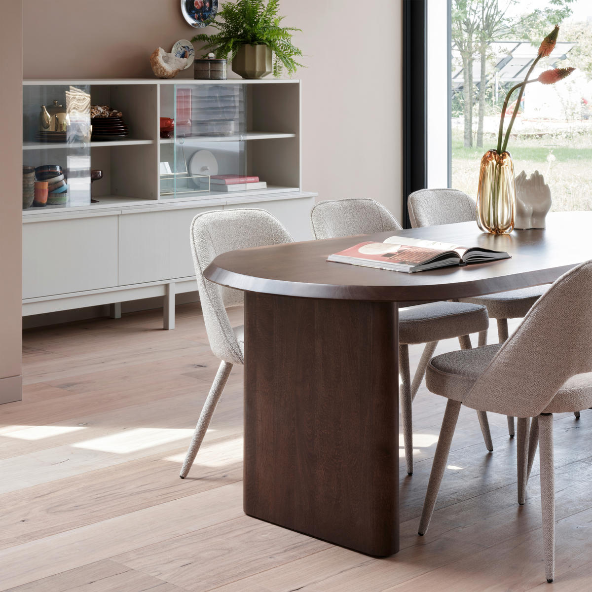 ESSTISCH in Holz 240/90/75 cm  - Walnussfarben, MODERN, Holz (240/90/75cm) - Livetastic