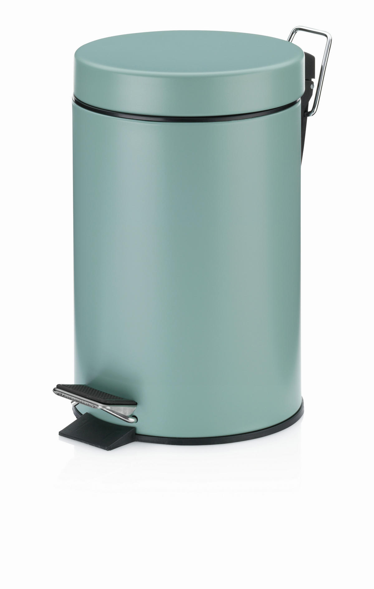 KOSMETIKEIMER 3 l  Metall  - Schwarz/Grün, KONVENTIONELL, Kunststoff/Metall (17/26cm) - Kela