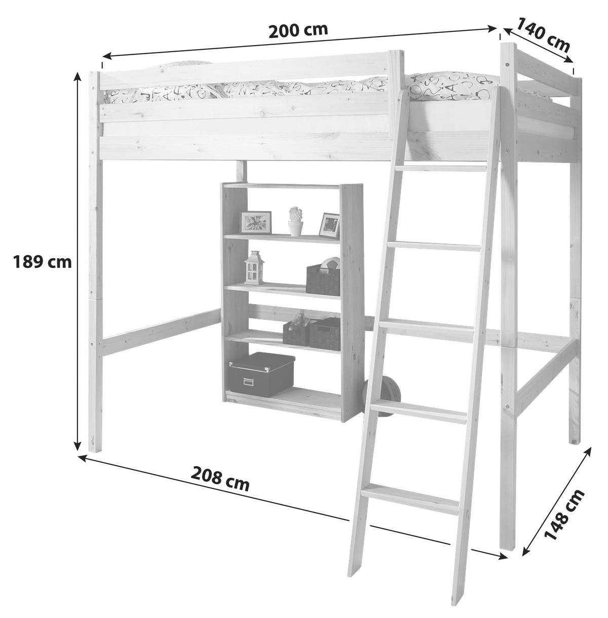 HOCHBETT 140/200 cm Kieferfarben Kieferfarben  - Kieferfarben, Basics, Holz (140/200cm) - MID.YOU
