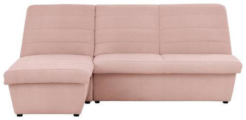 ECKSOFA Rosa Webstoff  - Schwarz/Rosa, Design, Kunststoff/Textil (168/214cm) - LOOKS by W.Joop