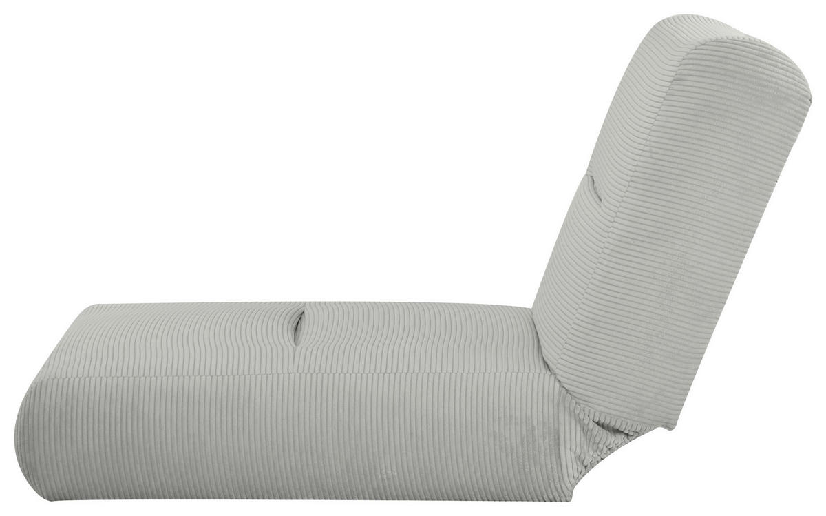 SCHLAFSESSEL in Cord Hellgrau  - Hellgrau, Design, Textil (81/88/160cm) - Livetastic
