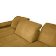 ECKSOFA in Flachgewebe Currygelb  242/313 cm  - Currygelb/Schwarz, Design, Textil/Metall (242/313cm) - Xora