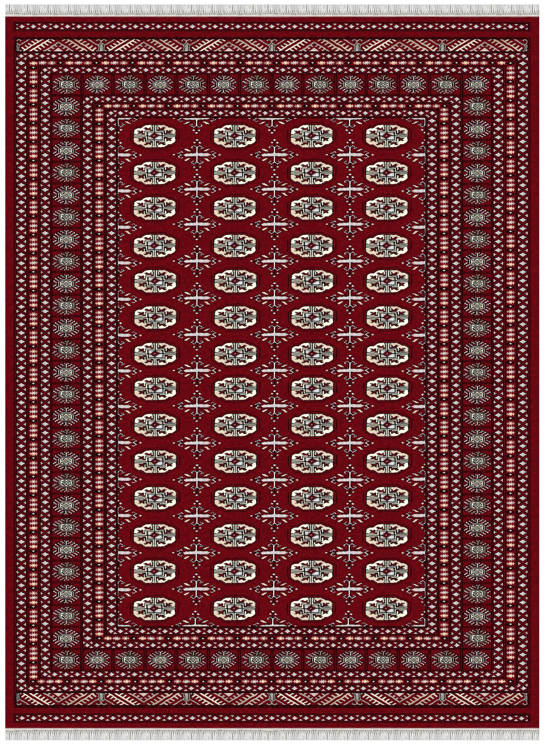 ORIJENTALNI TEPIH 65/95 cm   crvena   - crvena, Konvencionalno, tekstil (65/95cm)