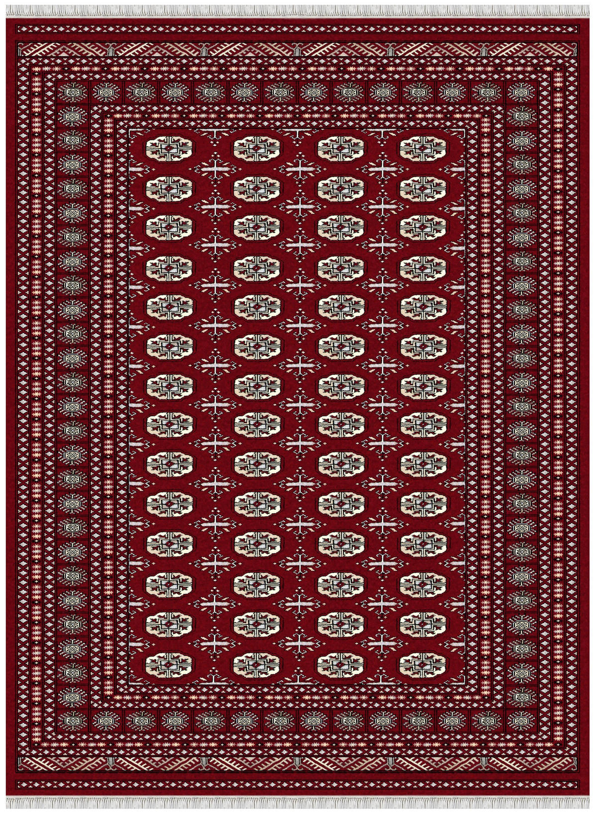 ORIJENTALNI TEPIH 65/95 cm   crvena   - crvena, Konvencionalno, tekstil (65/95cm)