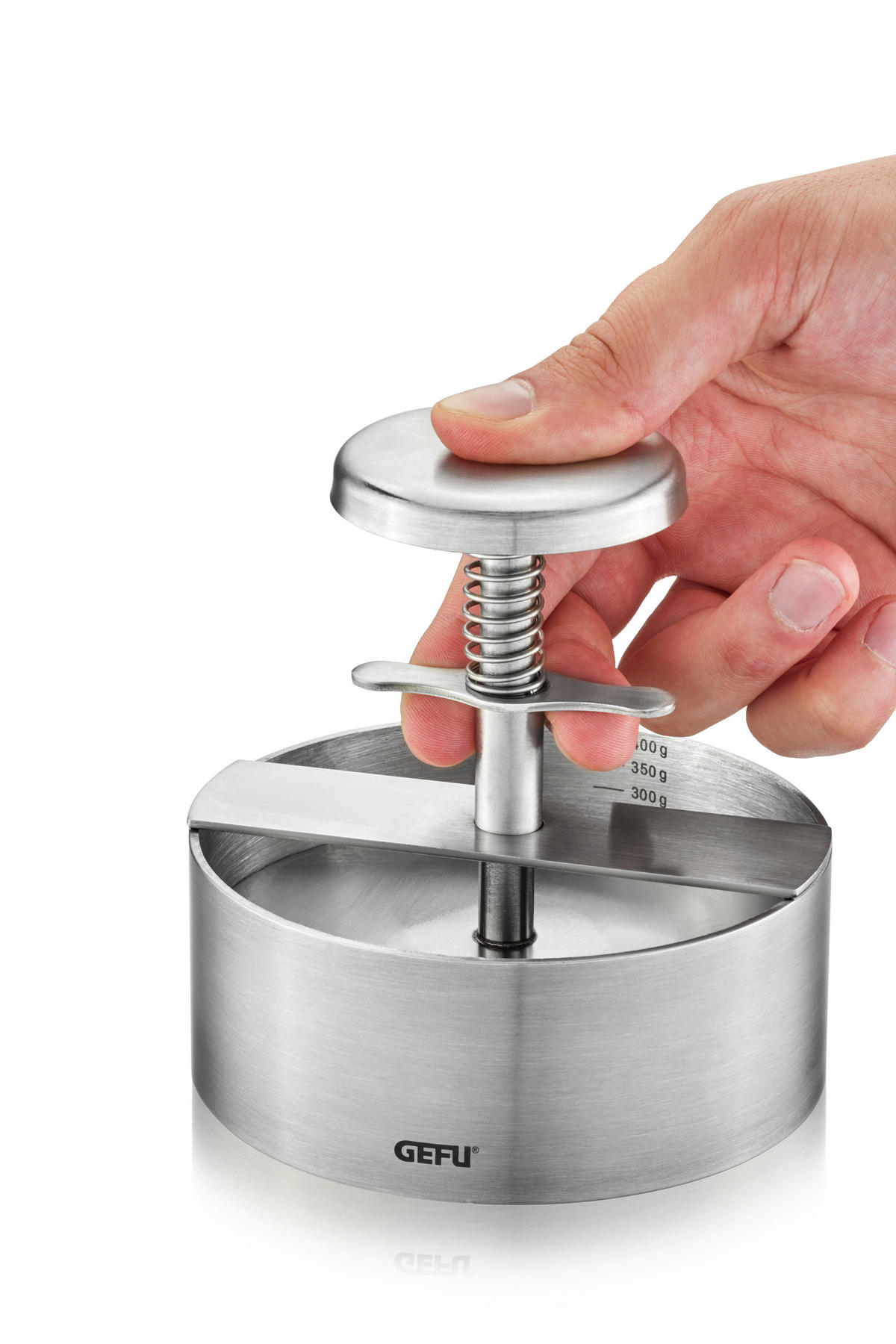 STISKALO ZA HAMBURGER - barve nerjavečega jekla, Basics, kovina (11,5/14cm) - Gefu