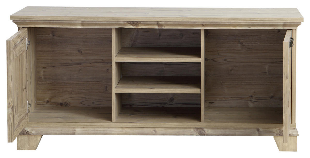 TV KOMODA boja smreke  - boja smreke/srebrna, Konvencionalno, metal/pločasti materijal (145/68,4/45cm) - Landscape