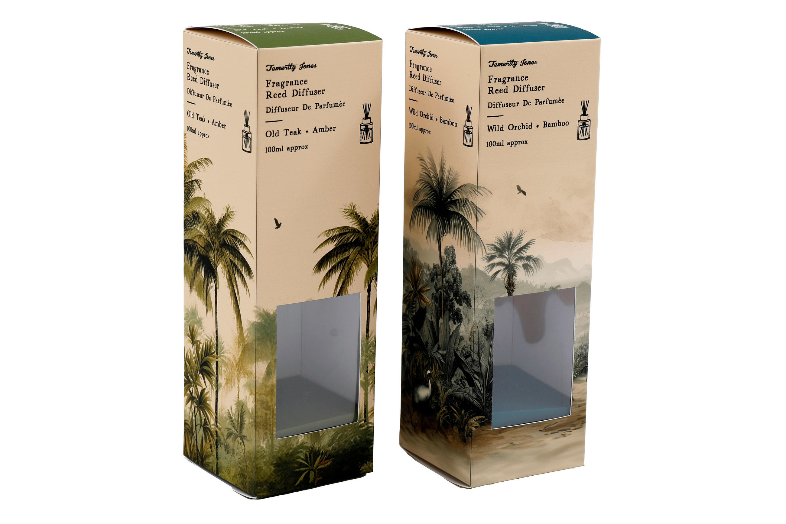 DIFUZÉR  - modrá/zelená, Basics, plast/sklo (7/23/7cm)