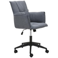 SCAUN ROTATIV  microfibră negru, gri  - negru/gri, Modern, plastic/textil (60/79-90/63cm) - Livetastic