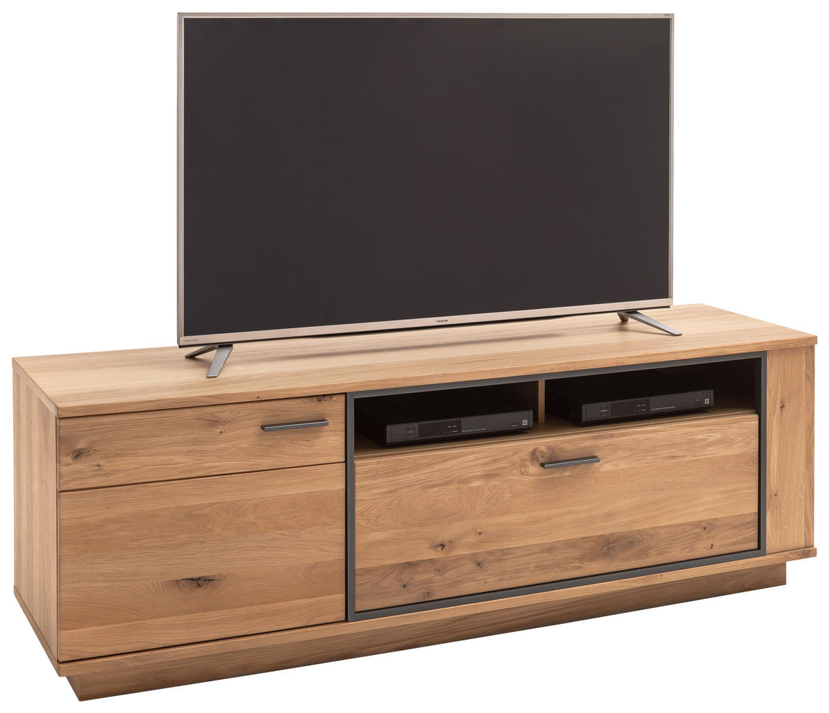 TV-ELEMENT Anthrazit, Eichefarben  180/61/50 cm  - Eichefarben/Anthrazit, Konventionell, Holz/Holzwerkstoff (180/61/50cm) - Landscape