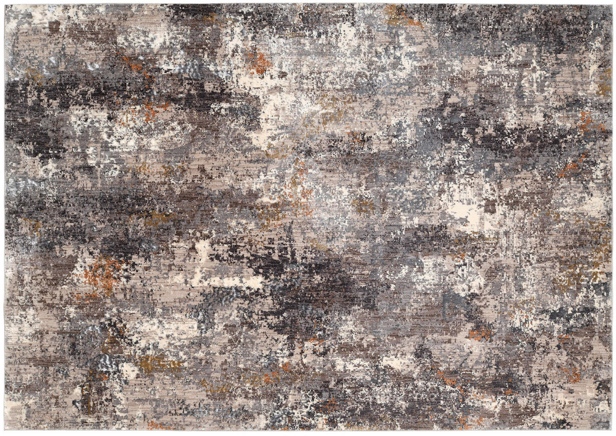 TEPPICH 155/230 cm Elarion Grau, Dunkelgrau, Beige  - Dunkelgrau/Beige, Design, Textil (155/230cm) - Novel