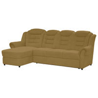 ECKSOFA in Chenille Gelb  - Gelb/Schwarz, Konventionell, Kunststoff/Textil (165/262cm) - Livetastic