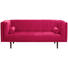 SOFA in Textil Rot - Dunkelbraun/Rot, Design, Holz/Textil (200/80/87cm) - Carryhome SOFA in Textil Rot - Dunkelbraun/Rot, Design, Holz/Textil (200/80/87cm) - Carryhome